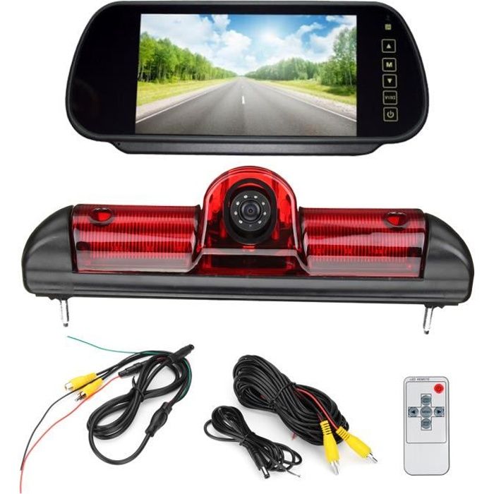 TEMPSA Kit LED Caméra de Recul Voiture Etanche - 7 pouces TFT LCD Moniteur - Pour Fiat Ducato Peugeot Citroën Boxer Relay
