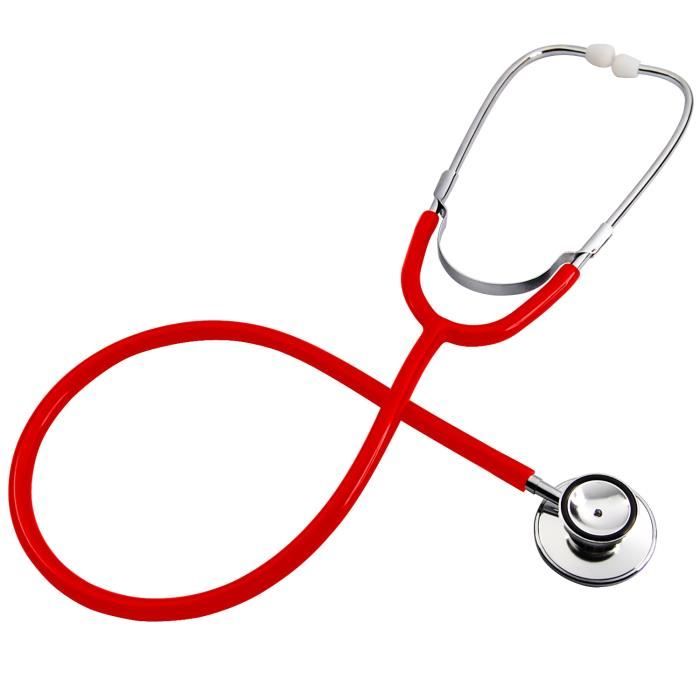 Double Double Headed Stéthoscope pour infirmières Vétérinaires étudiants Maison Healthcare (Rouge)