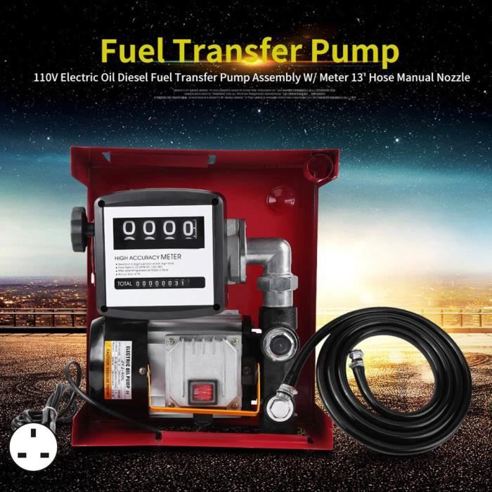 Pompe Diesel Fuel Auto-amorçante 230V 550W 60l/min Pompe à Huile Diesel Pompe de Transfert de Carburant Pompe Gasoil En Stock