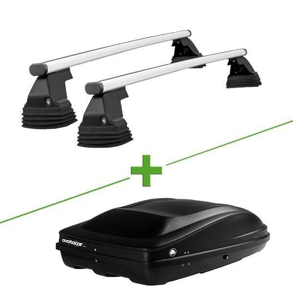 Pack barres et coffre de toit WABB Freedom Alu + Wabb M pour Land rover Range Rover Evoque 5 portes - 3665597895476