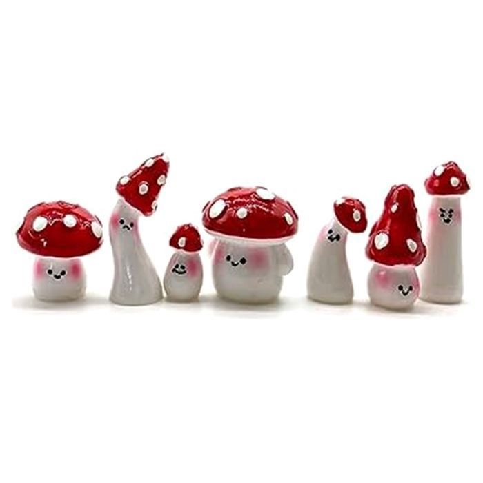 Mini champignons en résine, 8 couleurs, petits champignons pour décoration de maison de poupée, Micro jardin féerique, paysage d'aquarium, petits jouets, 50/100 pièces Mini champignons en résine, 8 couleurs, petits champignons pour décoration de maison de poupée, Micro jardin féerique, paysage d'aquarium, petits jouets, 50/100 pièces