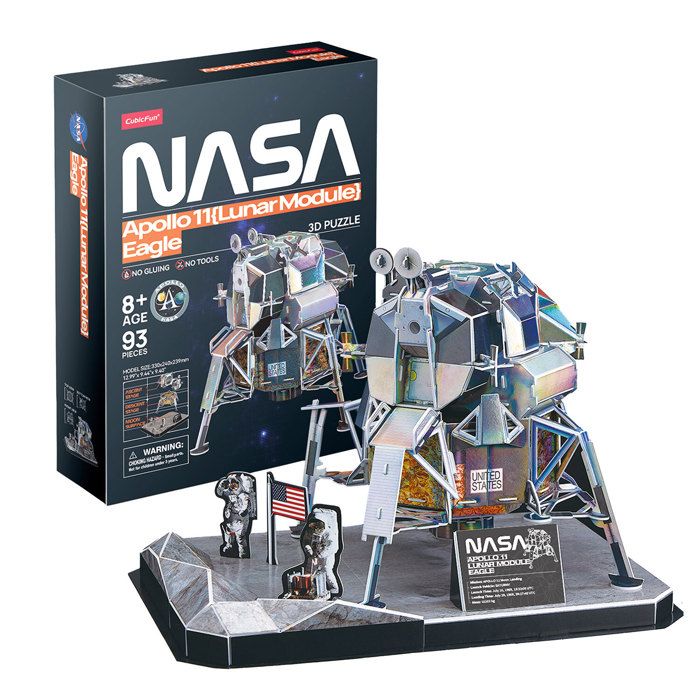 Puzzle 3D Module Lunaire Eagle Puzzle 3D Enfant Maquette A Construire Adulte Cadeau Garcon 8 Ans Maquettes Et Modélisme