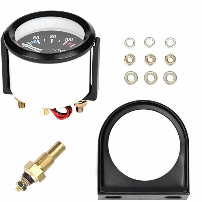 Akozon jauge de température de l'eau 52mm 2 `` universel voiture moteur