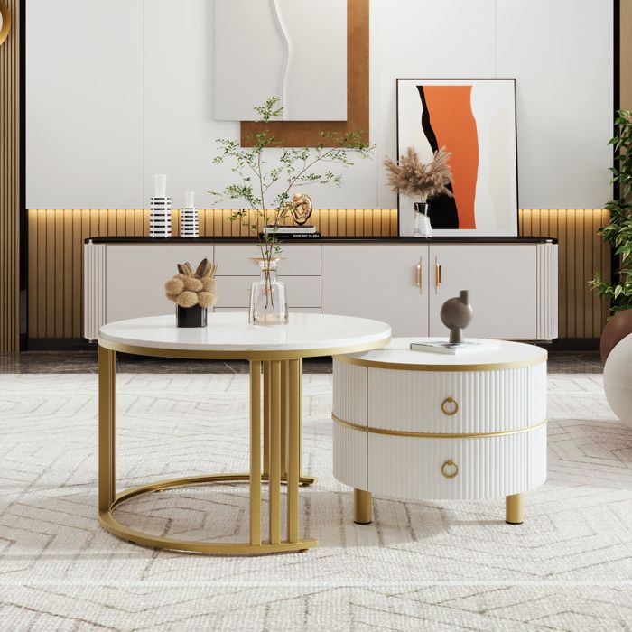 SoBuy FBT114-N Table de Chevet Bout de Canapé Table de Nuit Table d