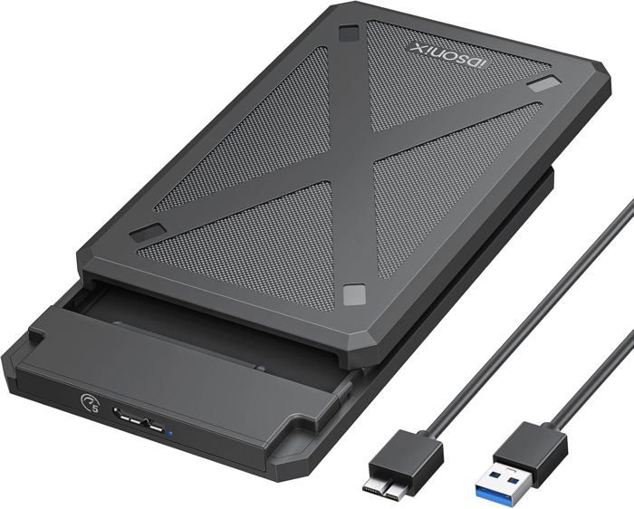 Idsonix Boîtier De Disque Dur 25 Pouces Usb 3.0 Vers Sata Iii Boîtier De Disque Dur Externe Sans Outil Pour Disque Dur Ssd H