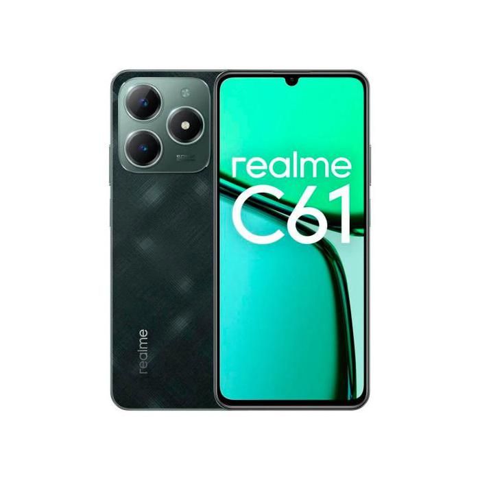 Mobile téléphone - REALME - C61 - Dual Sim - 6 Go RAM - 128 Go Mémoire interne - Vert foncé