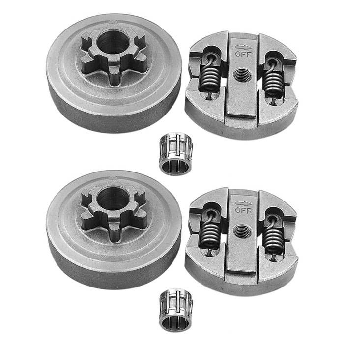 2X Embrayage et Tambour DEmbrayage et Roulement Une Aiguilles AdaptéS Une la TronçOnneuse Chinoise 2500 25CC