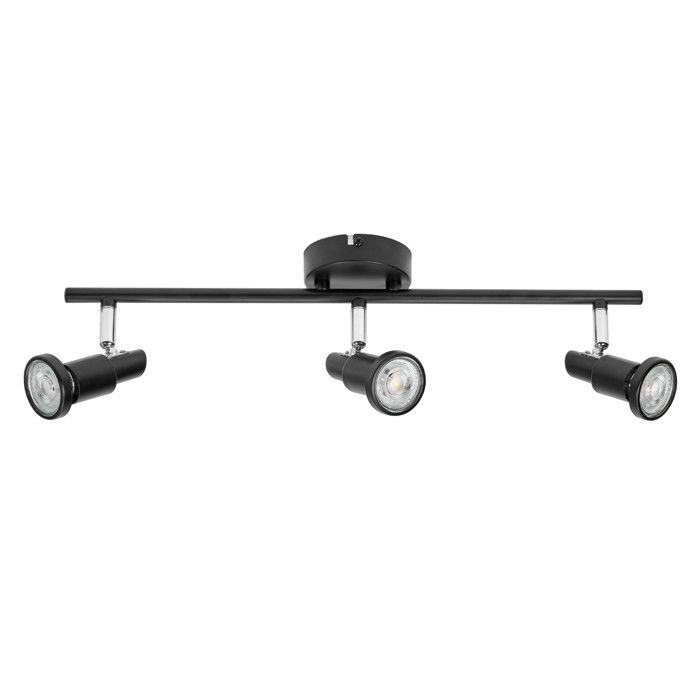 OSRAM LED SPOT GU10 3 x 3 4W 690lm noir température de couleur 2700K ton blanc chaud design intemporel ampoule LED OSRAM LED SPOT GU10 3 x 3 4W 690lm noir température de couleur 2700K ton blanc chaud design intemporel ampoule LED