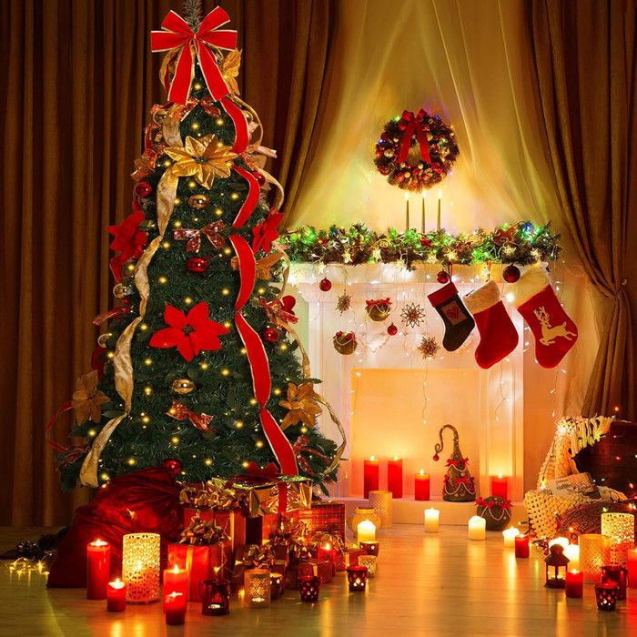 Sapin De Noël Lumineux Led 1.2M Pliable Sapin De Noël