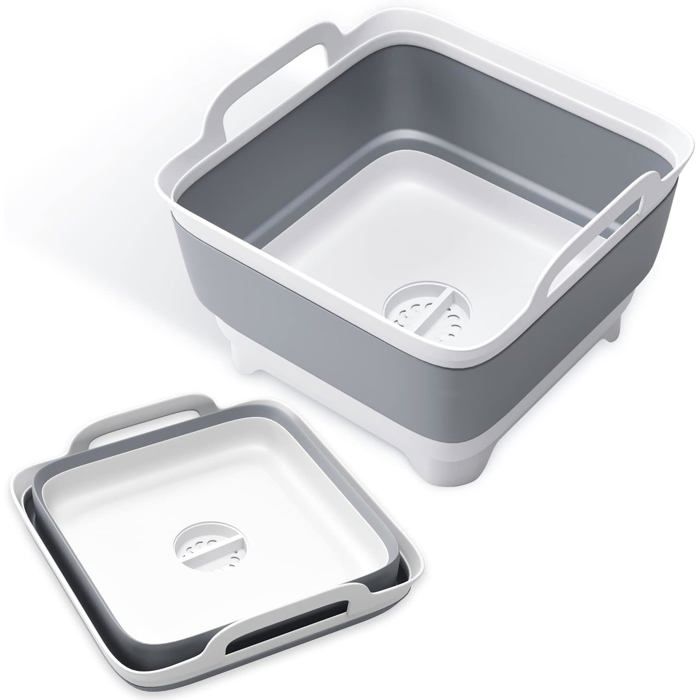Bassine De Nettoyage GIO'STYLE - 12 Litres Rouge - Polypropylène Solide - Idéale Pour La Maison