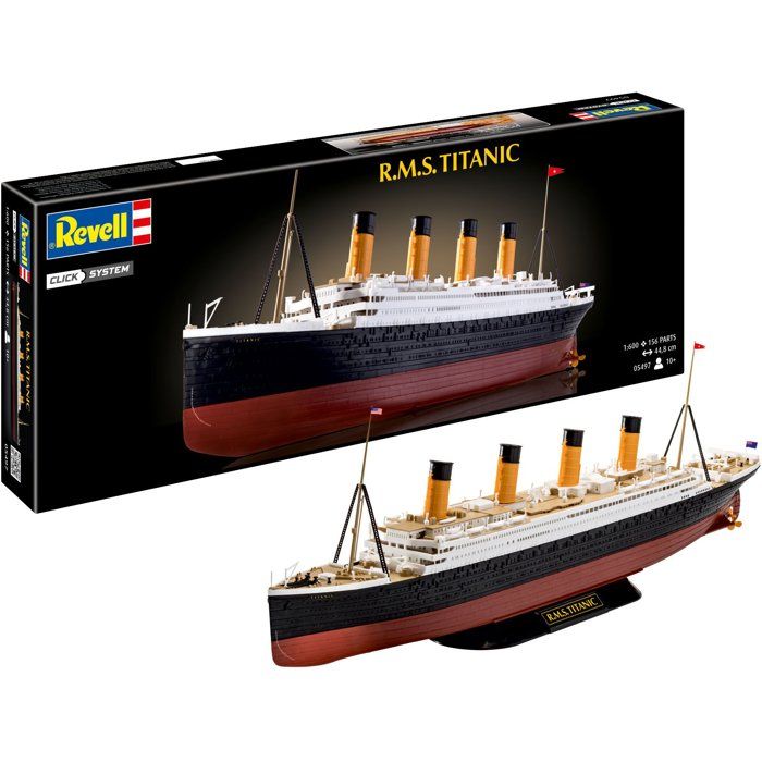 Maquette à construire - REVELL - Click System - R.M.S TITANIC - Sans colle - Pièces pré-peintes