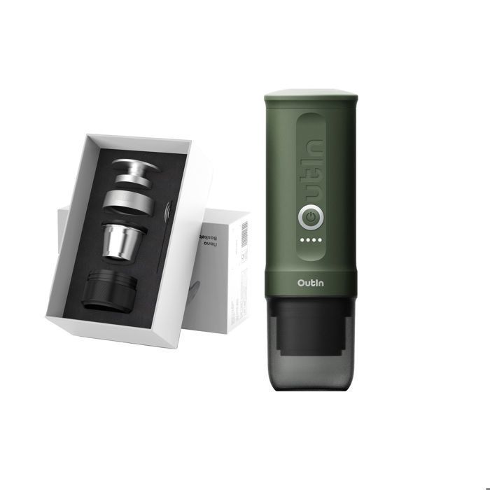 Machine à Espresso Portative - OUTIN - Nano - Panier Plus 16–18 g - 20 bar - Réservoir 80 mL - Outin