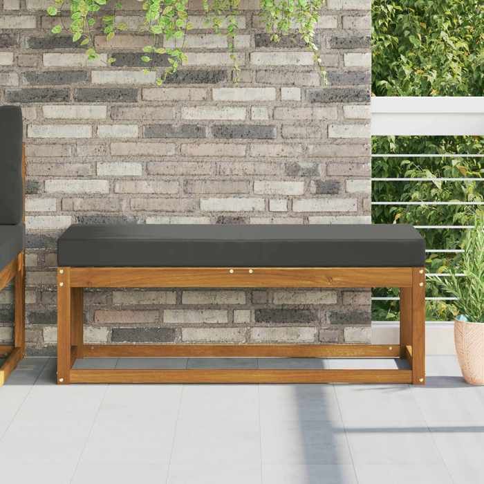 vidaXL Coussin de Siège dExtérieur Anthracite 115 x 40 x 8 cm 900965