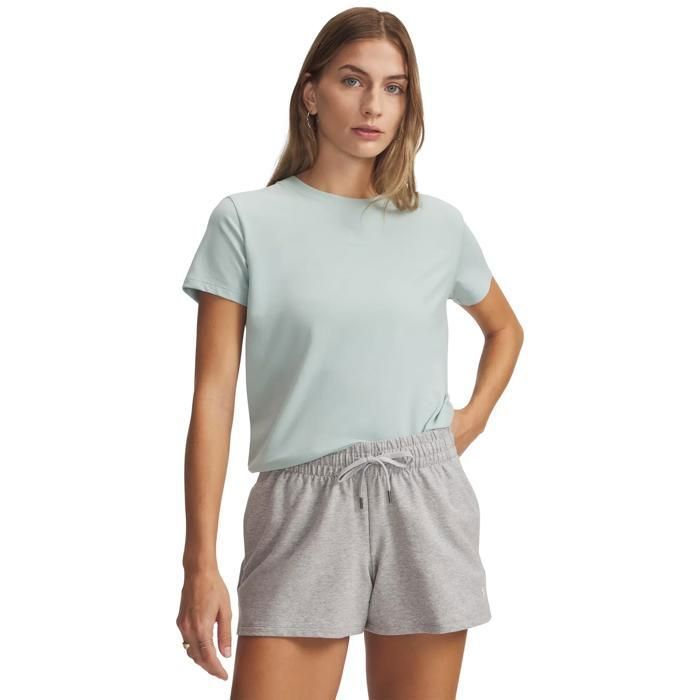 T-shirt femme - UNDER ARMOUR - Rival Core - Matière extensible 4-way - Mélange coton ultra-doux - Coupe loose