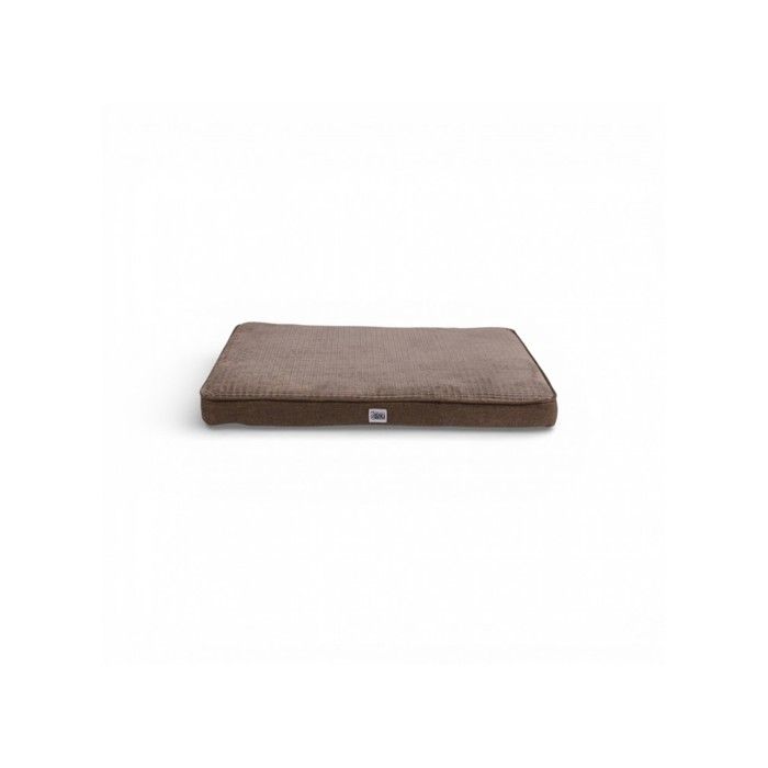 Mon ami Luki - Matelas SOFT-TOUCH - bi-matière doux - antidérapant - grand/très grand chien - MARRON - 120x80cm