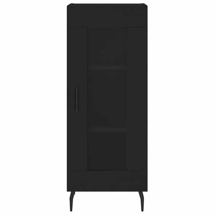 Buffet Noir 34 5x34x90 cm Bois dingénierie_2 ans garantie_49154
