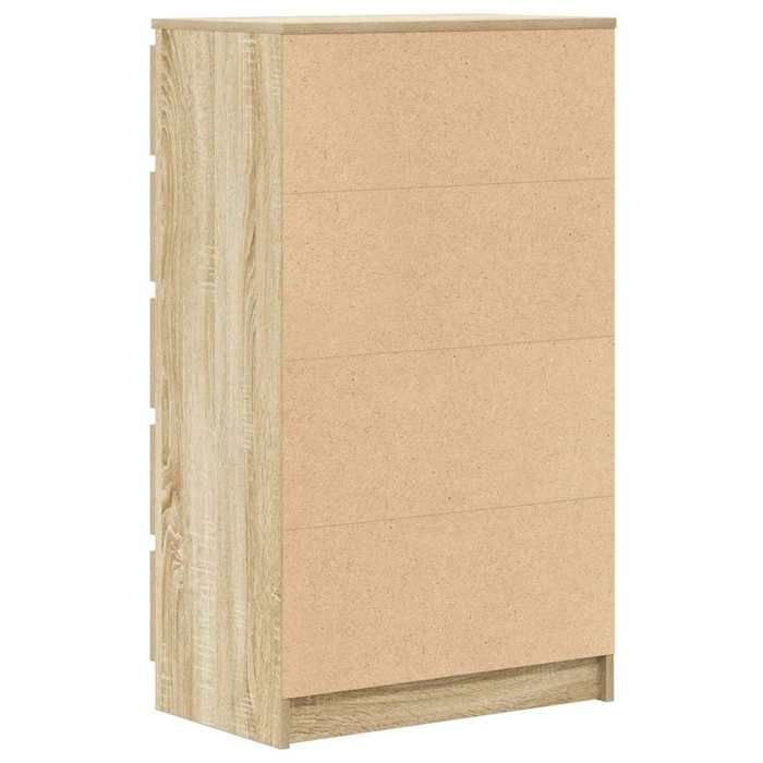 Moderne Armoire rangement Commode Chêne sonoma 60x36x103 cm - bois dingénierie LL99