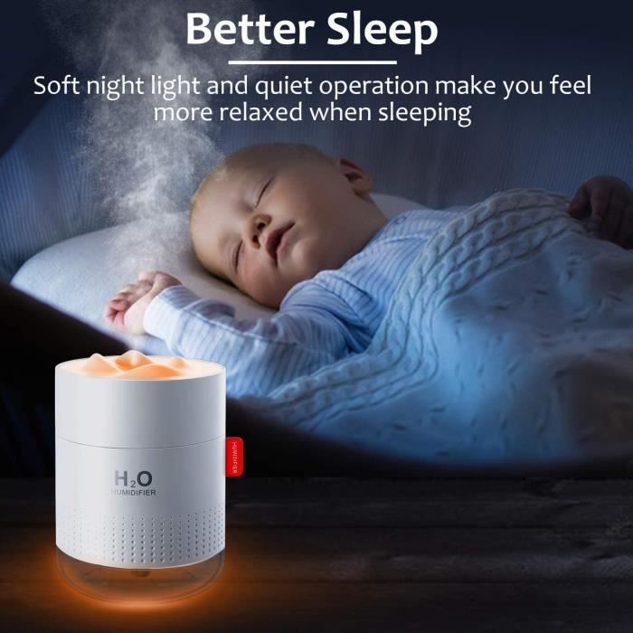 Mini Humidificateur D Air Maison 500ml Ultrasonique Silencieux Bebe Utilisation Arret Auto Sans Eau Pour Chambre Bureau Yoga Voitur Cdiscount Bricolage