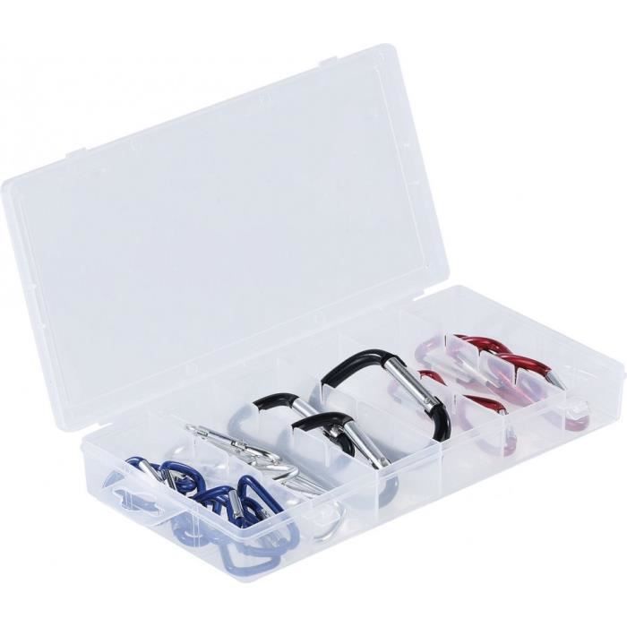 Lot De 2 Mousquetons (1 200 Kg) En Aluminium Robuste, Verrouillables En Forme De D, Adaptés Aux