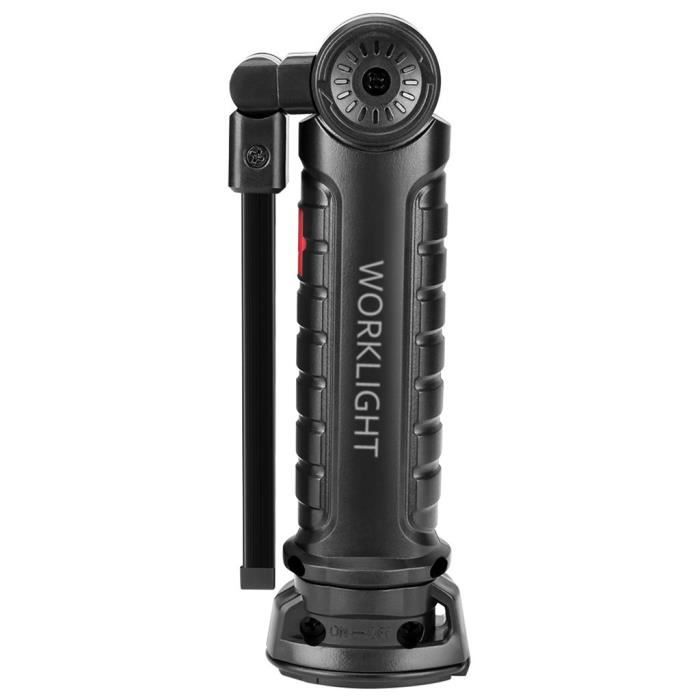 Lampe De Travail Rechargeable BougeRV 1100 Lumens - Magnétique, Réglable 180°, Crochet