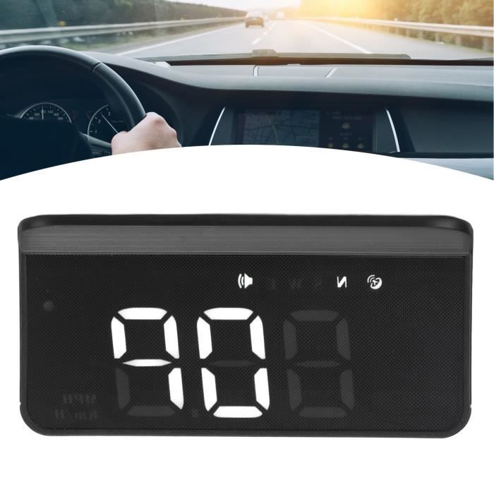 Ecran HUD Pour Voiture - Compteur De Vitesse GPS Digital 3,2" - Alerte Vitesse & Fatigue - Alimentation USB - 3