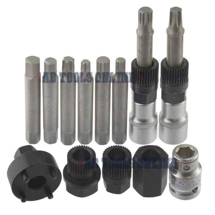 Outil Clé Torx T50 Pour Dépose De Poulie D'alternateur - Compatible FORD BMW, 1/2"