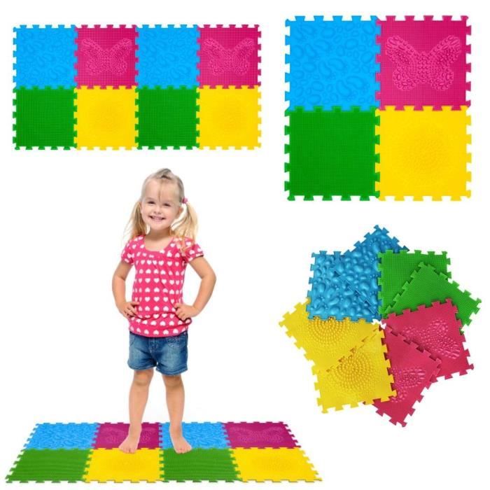 Lot De 6 Tapis Sensoriels En Silicone Pour Enfants - Différents Motifs