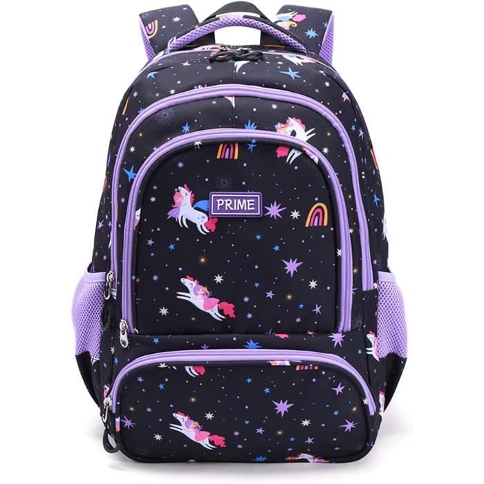 Sac Ecole Fille Cartable Fille Primaire,22 Litres Respirant Sac