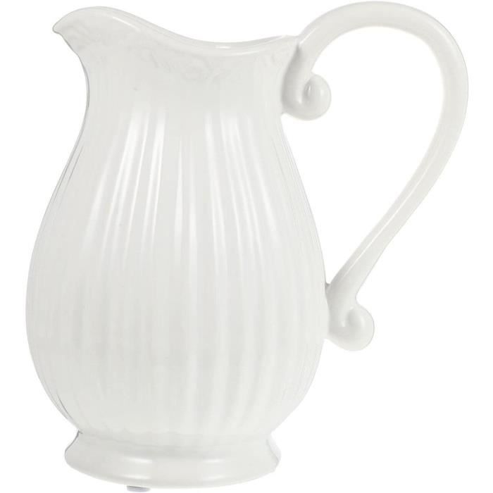 Vase Décoratif Vintage - Céramique Avec Biches - Ancien - Occasion