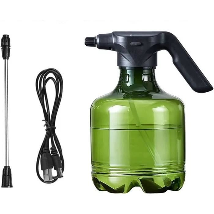 Vaporisateur électrique Rechargeable USB - Capacité 1 Litre - Pour Jardin, Nettoyage Intérieur/extérieur - Buse Réglable - 5