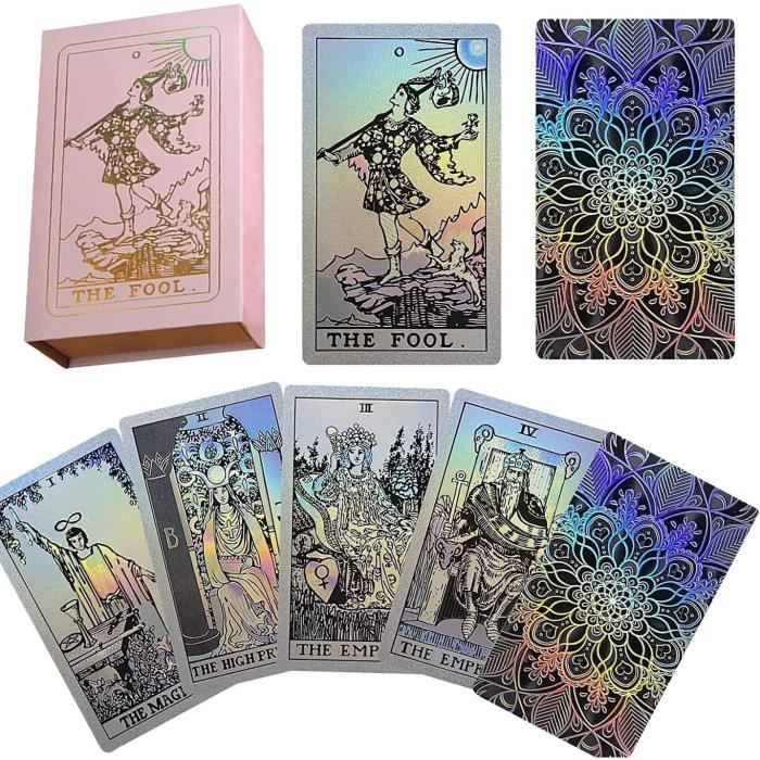 Jeu de tarot céleste, cartes de tarot avec guide, cartes de tarot pour débutants, jeu de divination de l'ombre et de la lumière pour la découverte de soi