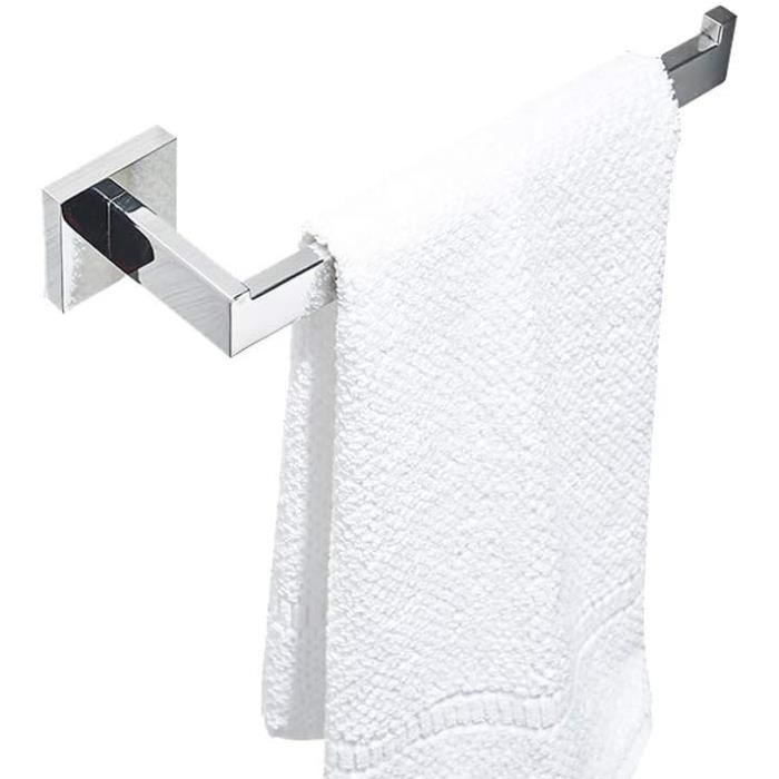 Eolax Lot De 2 Anneaux Porte-serviettes Pour Salle De Bain, Support Mural, Porte-serviettes Rond En Acier Inoxydable, Nickel Brossé