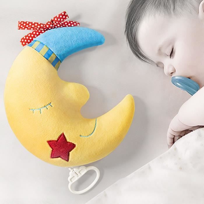 Nouveau Ne Doux Bonne Nuit Lune Dessin Anime Mignon Peluche Bebe Sommeil Confort Jouet Wff Cdiscount Jeux Jouets