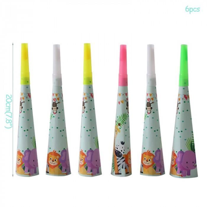 Version 6pcs 1 Pieces Joyeux Anniversaire Jungle Animal Gateau Topper Fete D Anniversaire Decorations Enfants Cup Toppers 1st Cdiscount Maison