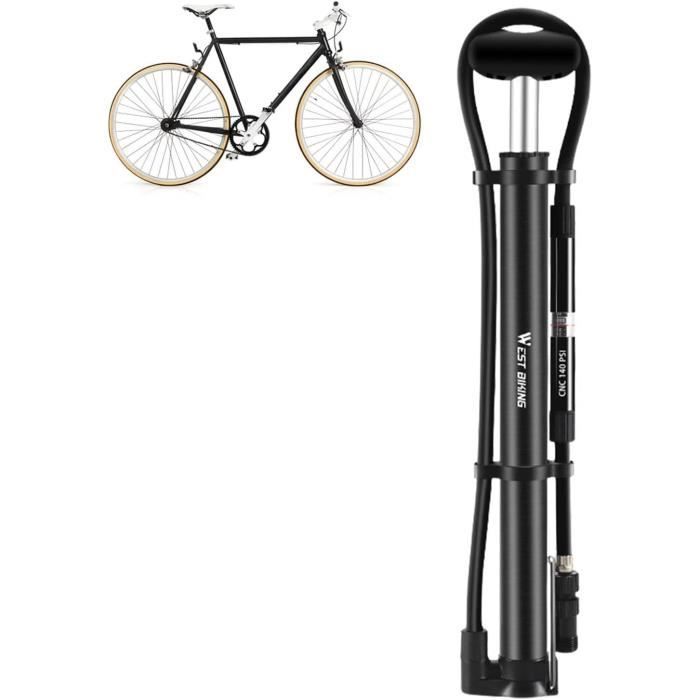 Pompe Haute Pression BLUECHAIN Pour Suspension VTT – 20 Bar (300 Psi), 27 Cm, 174 G, Avec Manomètre, Adaptateur Presta