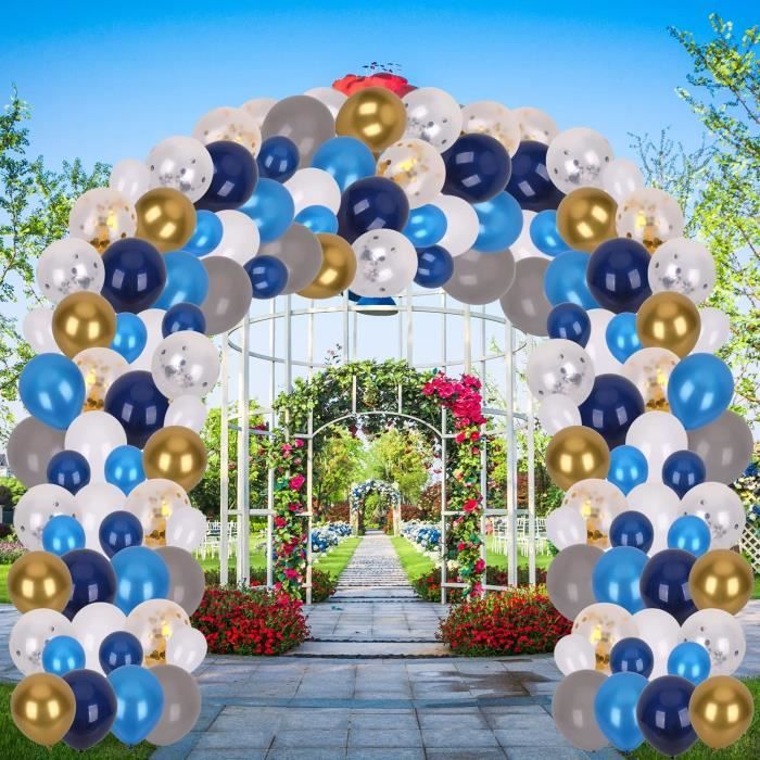 Lot De 71 Ballons De 30 Cm - Vert Et Blanc - Ballons De Mariage