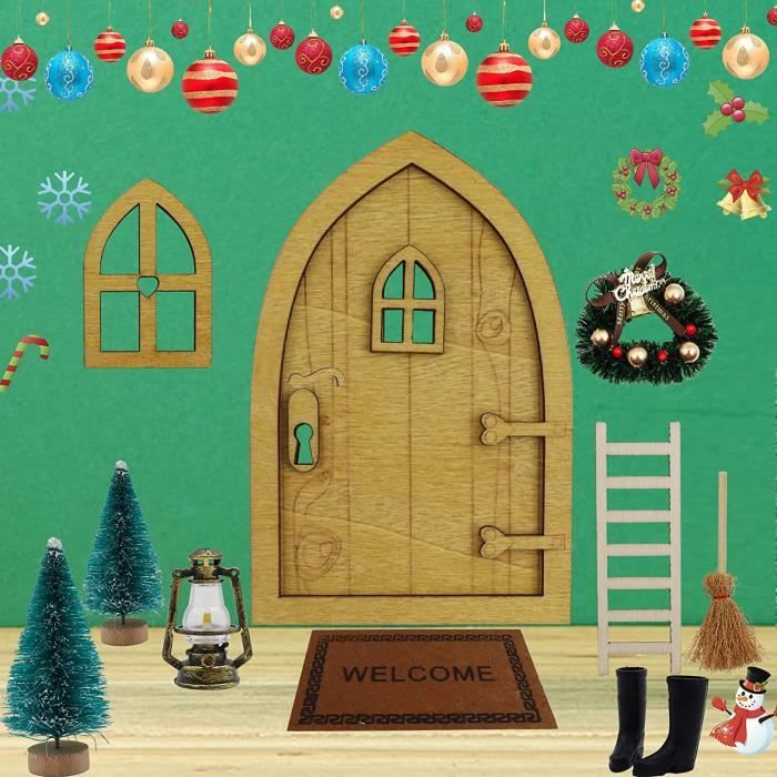 Échelle De Corde Miniature Pour Lutin - 18cm | Décoration Noël - Porte De Lutin - Maison De Poupée 1/12