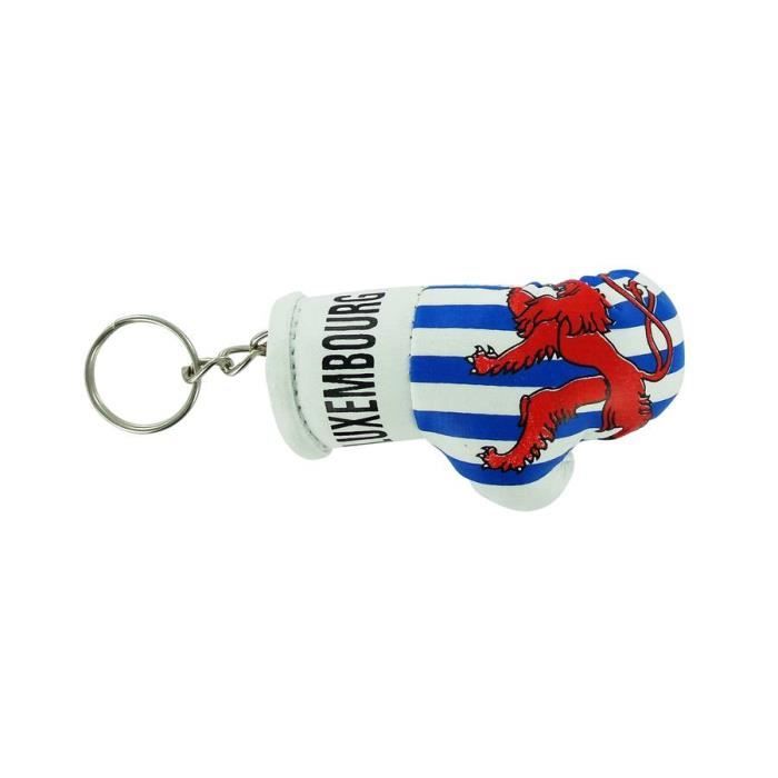 Porte clé clés clefs drapeau luxembourg gant de boxe flag 