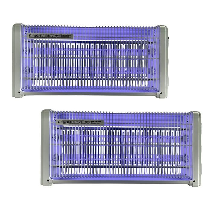 Pack 2x destructeurs d'insectes electrique 30w anti-moustique 230v 30m2