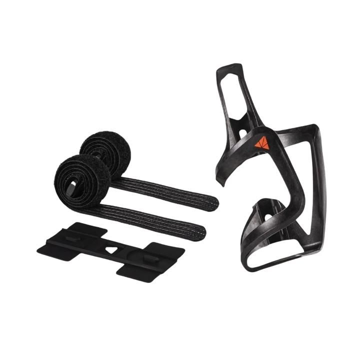 Paire De Porte-bidons Raceone X3 – Noir/orange Fluo, Finition Mate, 30g, 100% Fabriqué En Italie