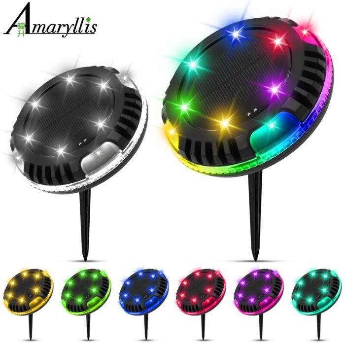 Lampe Lotus Solaire Flottante Multicolore - Fleur LED Changeante Imperméable Pour Piscine, Bassin Et Jardin