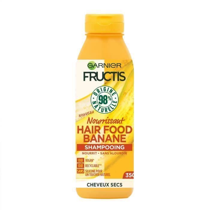 GARNIER Shampooing Fructis Hair Food vegan nourrissant à la banane
