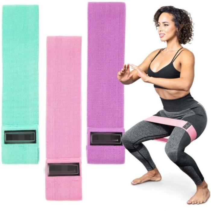 Flintronic Bande Élastique Fitness, 5 pièces Bande de Résistance en TPE, Élastique Musculation, Resistance Musculation 5 Niveaux de Force, Elastique Sport pour Pilates Yoga, avec Sac de Rangement