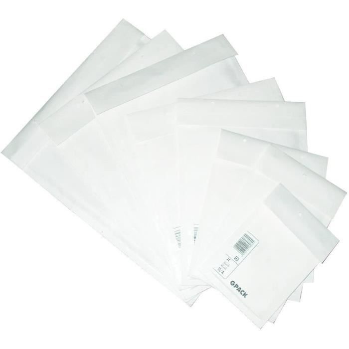 Enveloppes à Bulles ECO Taille D - 180x265mm Intérieur, 100 Pochettes Matelassées Avec Bande Autocollante
