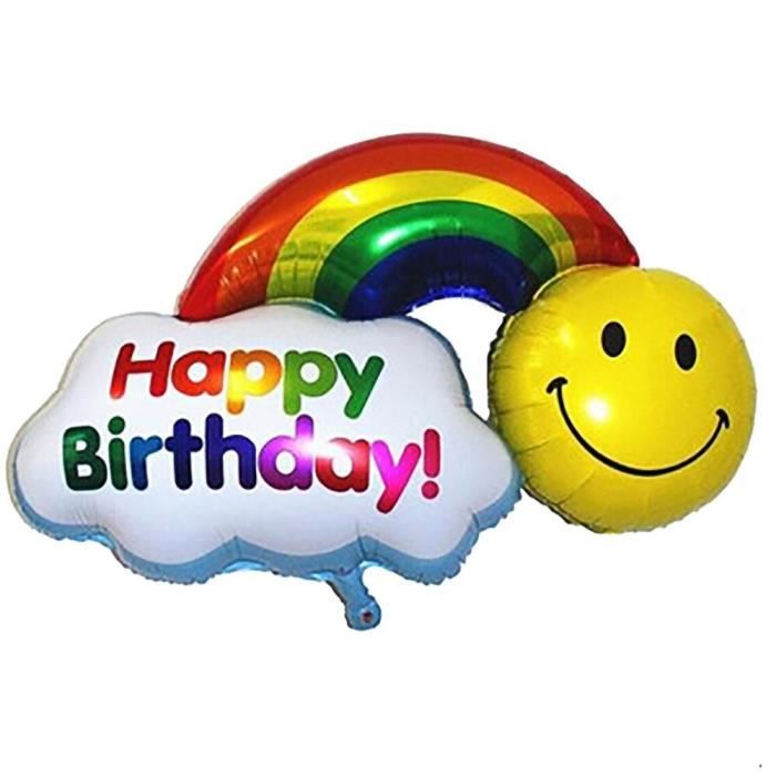 Joyeux Anniversaire Decoratif Smiley Arc En Ciel En Aluminium Ballon Decorations De Fete Enfants Surprise Mariage Hydrogene Ballon Achat Vente Ballon Decoratif Cdiscount Joyeux Anniversaire Decoratif Smiley Arc En Ciel En Aluminium Ballon Decorations De Fete Enfants Surprise Mariage Hydrogene Ballon Achat Vente Ballon Decoratif Cdiscount