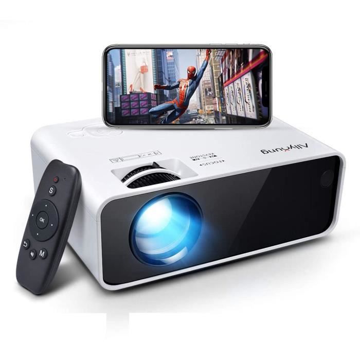 Mini projecteur à LED WiFi 5000 lumens Prise en Charge 1080p Full HD
