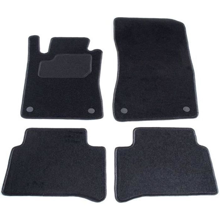 Tapis Mercedes Classe E W211 berline tricorps et touring 2002-2009 - set de 4 (2 avant et 2 arrière)