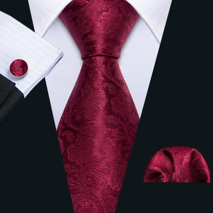 Cravate de Noël Jacquard rouge
