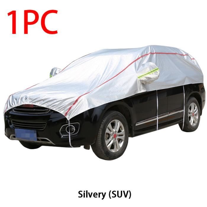 SUV Silver Demi-housse de voiture, imperméable, intérieur et extérieur, à  rayures réfléchissantes, anti-pouss - Cdiscount Auto