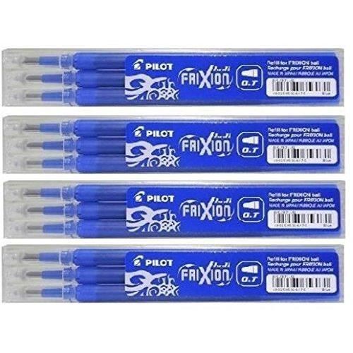 Lot de 6 recharges FriXion pointe moyenne 0,7mm noir Pilot Lot de 6 recharges FriXion pointe moyenne 0,7mm noir Pilot